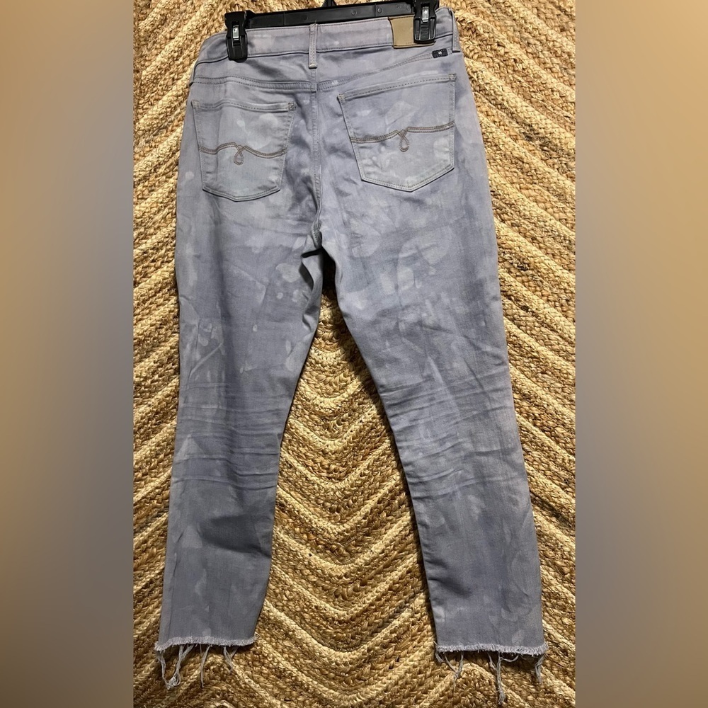 Lucky Brand Women's Lolita Skinny Grey Distressed Cropped Jeans,Size 26,Great - Picture 4 of 10